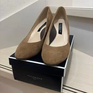 TALANTON 브라운 스웨이드 펌프스