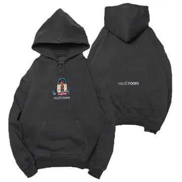 VAULTROOM LOGO HOODIE CHARCOAL SIZE L