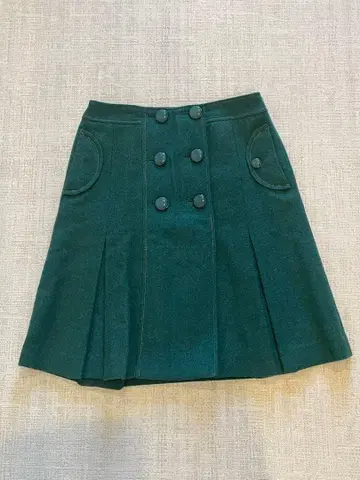 MINIMUM 그린 플레어 스커트 클래시컬 새상품급