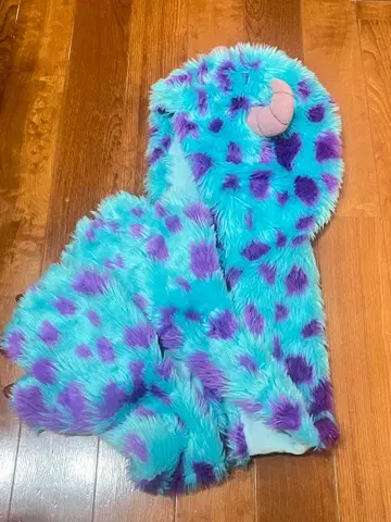 디즈니 스카이블루 보라색 반점 캐릭터 모자