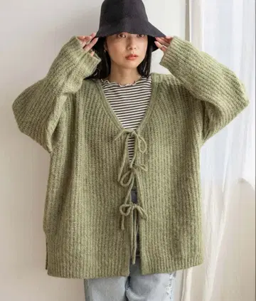 로리즈팜 2WAY 멜란지 리본 LS