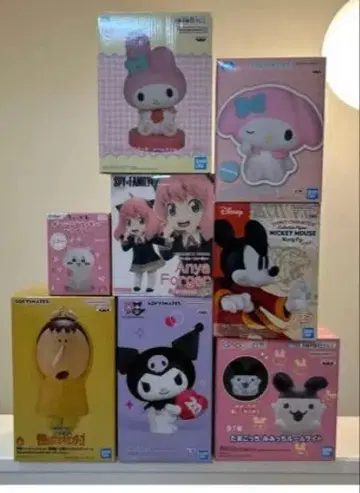 인기 소프트 비닐 피규어 세트 8점