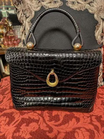 HAMANO 크로커다일 핸드백