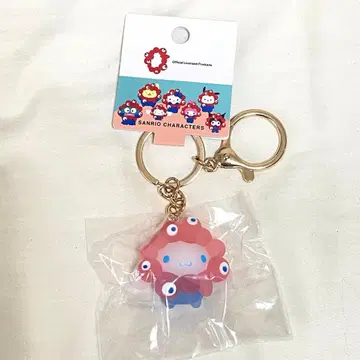 만박 산리오 미야쿠미야쿠 입체 마스코트 키링 클리어 시나몬 롤