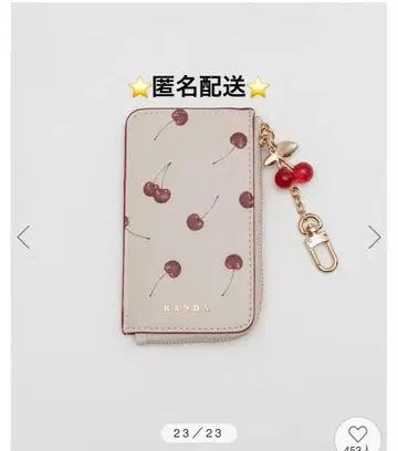 RANDA 체리 프린트 프래그먼트 케이스 아이보리