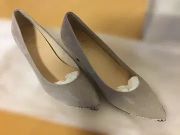 PICHE ABAHOUSE 그레이 스웨이드 스틸레토 펌프스