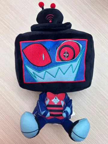 해즈빈 호텔에 오신 것을 환영합니다 앉은 봉제 인형 복스