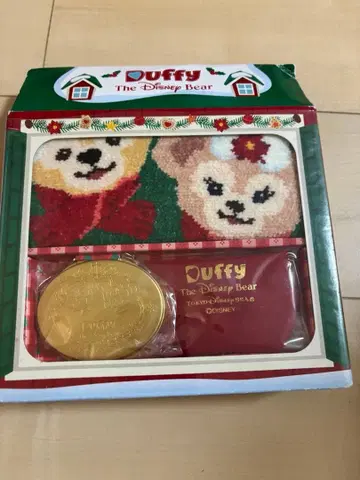 새상품 디즈니 리조트 더피 크리스마스 타월 거울 기프트 세트