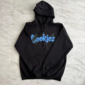 쿠키 블랙 후드티 후드 부착 쿠키즈 쿠키즈 M