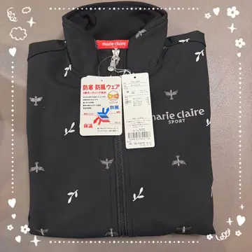 택 포함 새상품 marie claire 블랙 꽃무늬 자켓 골프웨어