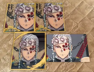 귀멸의 칼날 기둥전 미니 클리어 색지 랜덤 캔버스 카드