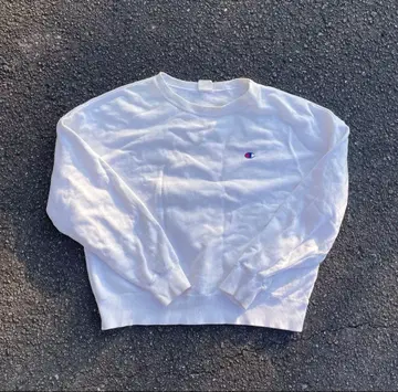 Champion 화이트 맨투맨 M 사이즈