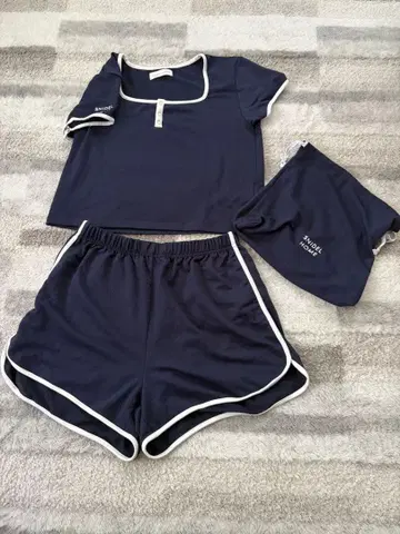 SNIDEL HOME 셋업 3종 세트 네이비