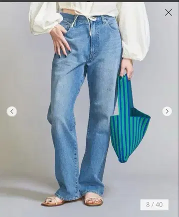 인기! 스테디셀러 BEAUTY&YOUTH 5 포켓 스트레이트 데님 M