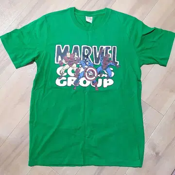 T셔츠 MARVEL 스파이더맨 캡틴아메리카 아이언맨 그린