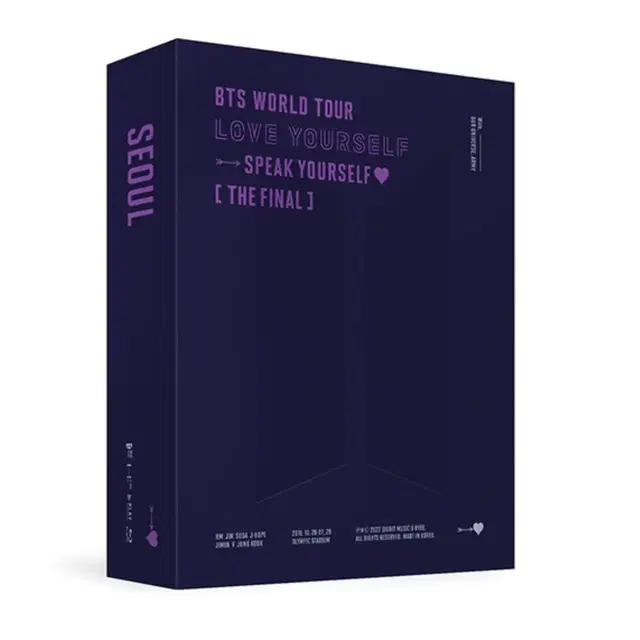 (미개봉 풀셋) 방탄 스파콘 서울 스픽 파이널 블루레이 블레 BTS