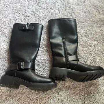 블랙 롱 부츠 L 사이즈