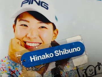 JLPGA 시부노 히나코 응원 러버 키링 [ 완판 재판매 없음 레어 ]