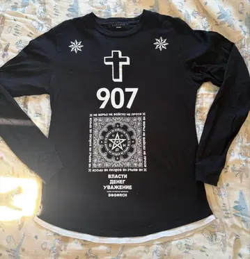 BAGARCH 블랙 긴팔 T셔츠 M