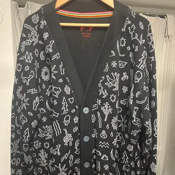 Paul Smith 블랙 자수 가디건