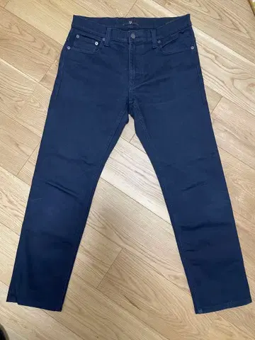 유니클로+J 셀비지 슬림핏 청바지 W31 블루