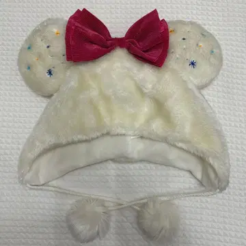 디즈니 팬캡 화이트 리본 25주년