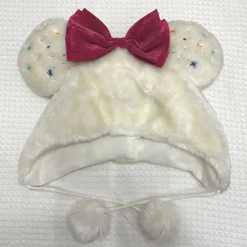 디즈니 팬캡 화이트 리본 25주년