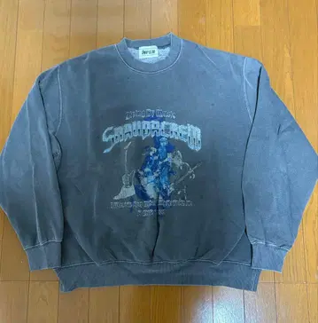 SNAP CLUB 빅 실루엣 그레이 맨투맨 M