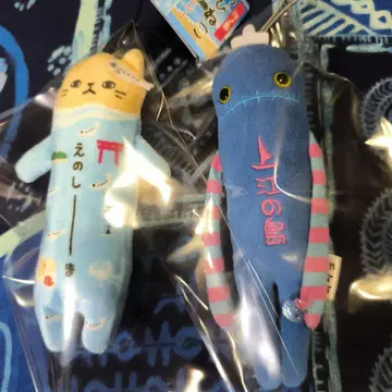 W 에노시마 노비네코 & 모케케 스트랩 세트