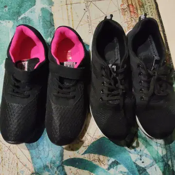 블랙스니커즈 핑크 인솔