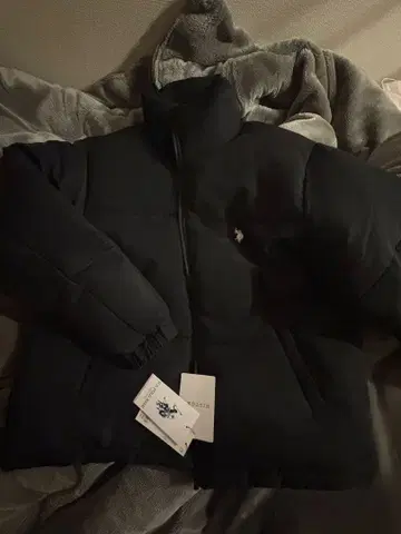U.S. POLO ASSN. 블랙 다운 자켓 S 사이즈