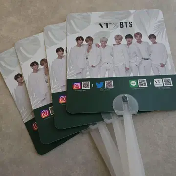 VT x BTS 부채 4개 세트