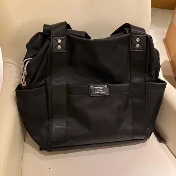 블랙 나일론 백팩 백팩