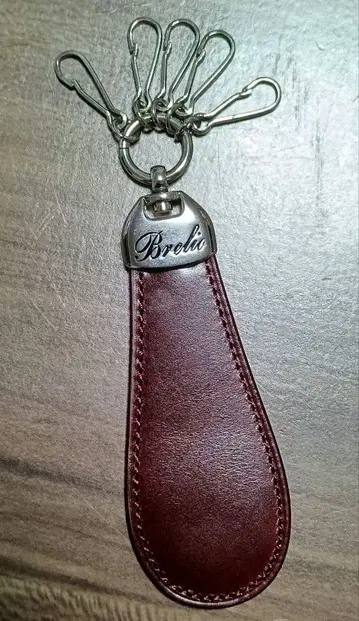 Brelio 천연 가죽 코도반 키링 키링 5개