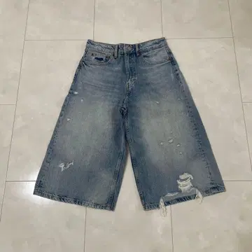 ZARA 데미지 버뮤다 팬츠 청바지 EU32 5호