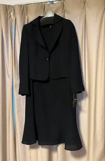 다크 네이비 자켓과 원피스 세트 미사용 새상품 13호 빅 사이즈 네이비