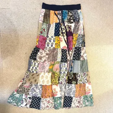 nest robe 패치워크 롱 스커트