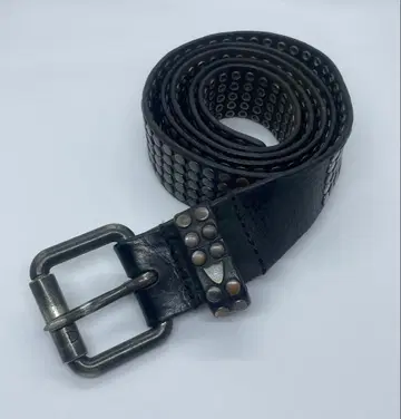 HTC 5000 스터드 블랙 가죽 벨트