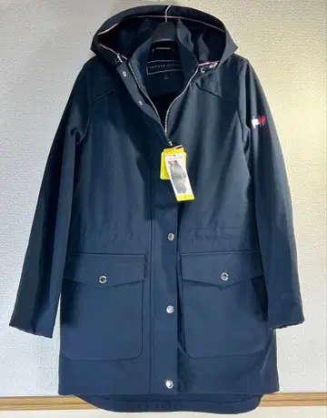 [ 시착만 한 미사용품 ] 타미힐피거 롱 후디 자켓 집업