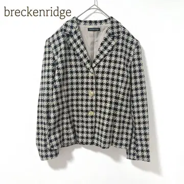 브리켄리지 테일러드 자켓 하운드투스 L 올 패턴 실크