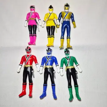 사무라이전대 신켄저 소프트 비닐 피규어 세트