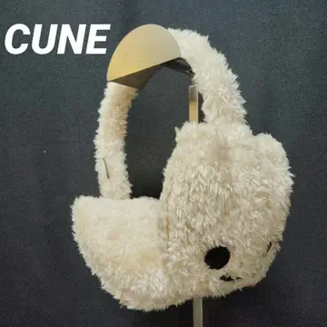 CUNE 큔 귀도리 보아 베이지 여성용