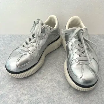 오니츠카타이거 DELECITY 데티 통굽 스니커즈 실버