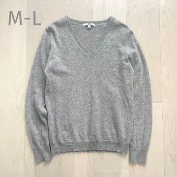 유니클로 UNIQLO 캐시미어 100% V넥 스웨터 니트 M