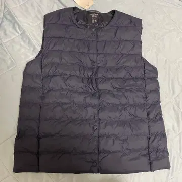 UNIQLO PUFFTECH 다운 베스트 L 네이비