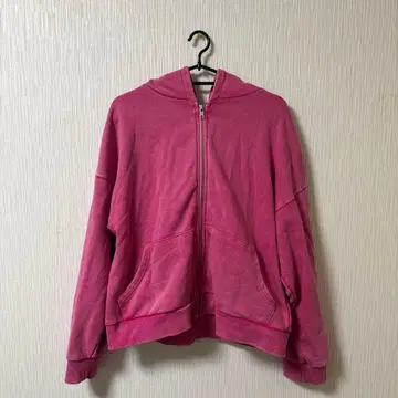 핑크 후드티 크롭 y2k 남녀 공용