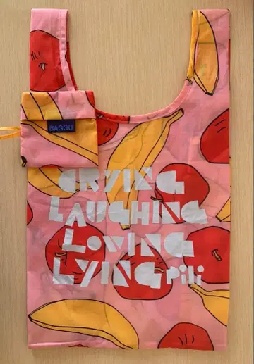 BAGGU 베이비 라이트 핑크 애플 & 바나나 / Pili ON LINE