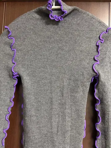 엔폴드 터틀 니트 멜로우 립 mellow rib