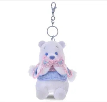 푸우 봉제 인형 키링 키체인 핑크 x 블루