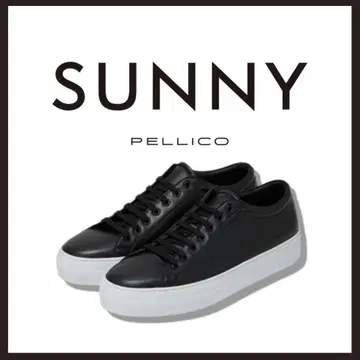미사용 새상품 펠리코 사니 스무스 가죽 스니커즈 블랙 26.5cm